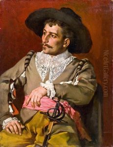 Herrenportrait by Anton Mueller