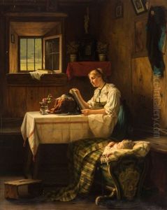Reading By The Cradle
