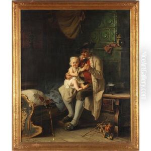 Doting Grandfather by August Mueller