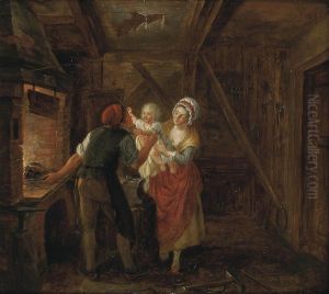 A Family In A Forge by Marc-Antoine Bilcoq