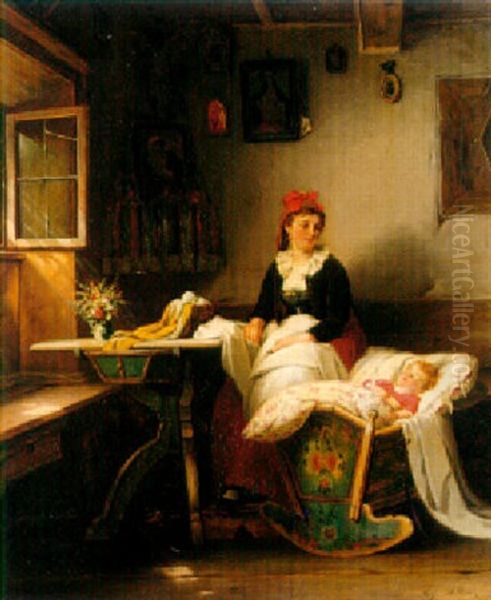 Sitting By The Cradle - view 1