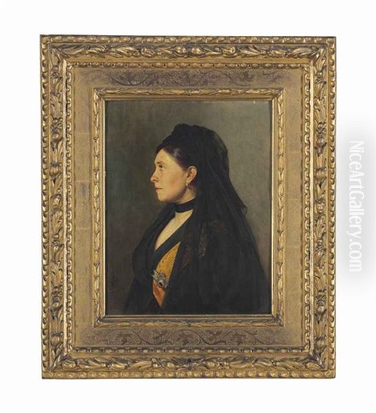 Portrait Of Victoria, Princess Royal, Empress Frederick Of Prussia (1841-1900), As Dowager Empress Frederick Iii Of Germany (after Heinrich Von Angeli) - view 1