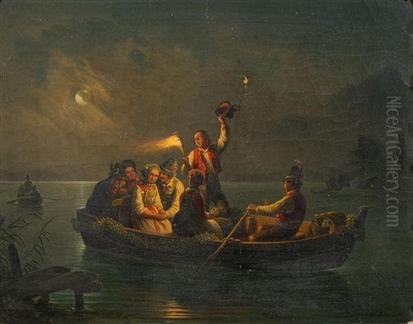 Bauernhochzeit by Carl Friedrich Moritz Mueller