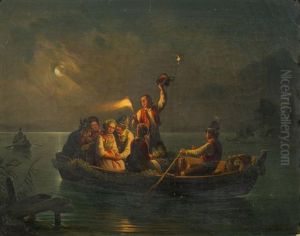 Bauernhochzeit by Carl Friedrich Moritz Mueller