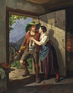 Andreas Hofer's Farewell by Carl Friedrich Moritz Mueller