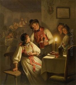 In Der Wirtsstube by Carl Friedrich Moritz Mueller