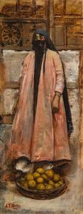 Orange Seller by Carl Leopold Mueller