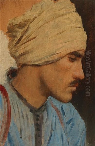 Study Of An Oriental Head - view 1