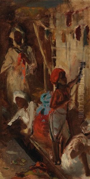 Egyptian Bazaar Scene - view 1