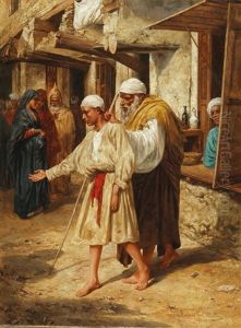 Blind Beggar by Carl Leopold Mueller