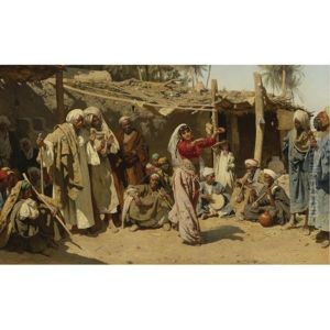 An Almee's Admirers (egyptische Tanzerin) by Carl Leopold Mueller