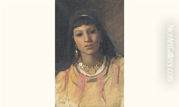 Jeune Orientale Au Collier - view 1