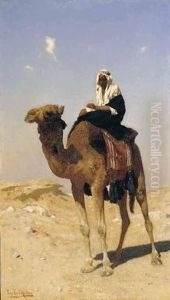 A Bedouin by Carl Leopold Mueller
