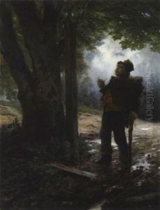 Der Unschlussige Wanderer by Carl Leopold Mueller