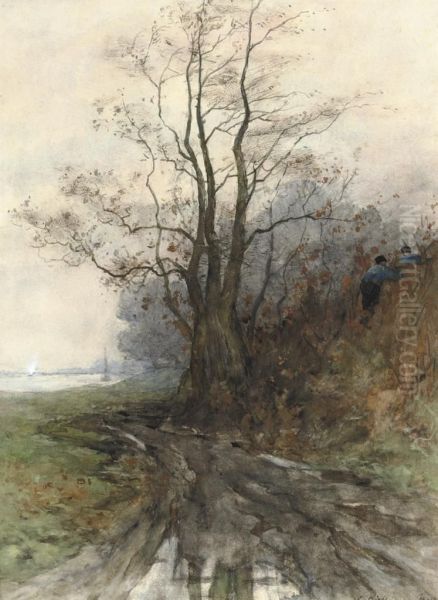 Near The River In Autumn - view 1