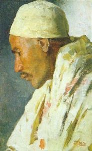 Portrait Eines Arabers by Carl Leopold Mueller