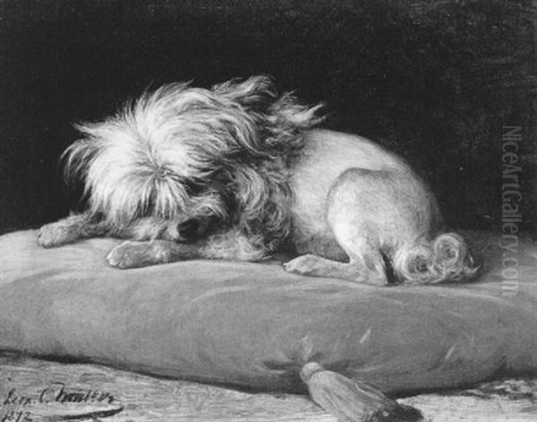 Hundchen Am Samtpolster - view 1