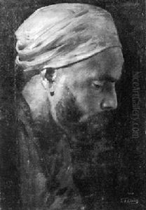 Profilportrat Eines Bartigen Mannes Mit Turban Profilportrat Eines Bartigen Mannes Mit Turban