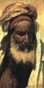 Head Of An Arab by Carl Leopold Mueller