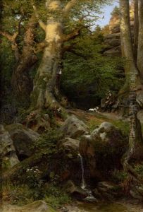 Partie Im Elbsandsteingebirge by Carl Wilhelm Mueller