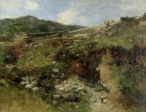 Landschaft Im Mittelgebirge Mit Sandigem Abhang by Carl Wilhelm Mueller