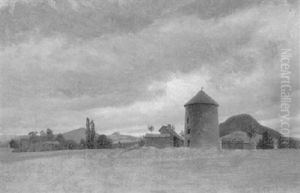 Johnsdorf Mit Rosenberg by Carl Wilhelm Mueller