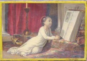 L'enfance De Saint Elisabeth De Hongrie by Charles Louis Lucien Mueller