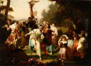 Le Rond De Mai by Charles Louis Lucien Mueller