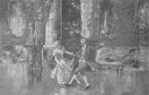 The Dance by Charles Louis Lucien Mueller