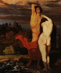 Adam Und Eva by Edouard Mueller