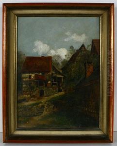 Bauerliches Gehoft In Nachmittagssonne