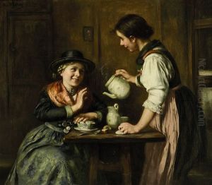 Besuch Zum Nachmittagskaffee by Emma (Edle von Seehof) Mueller