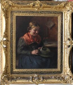 Preparing The Hat by Emma (Edle von Seehof) Mueller