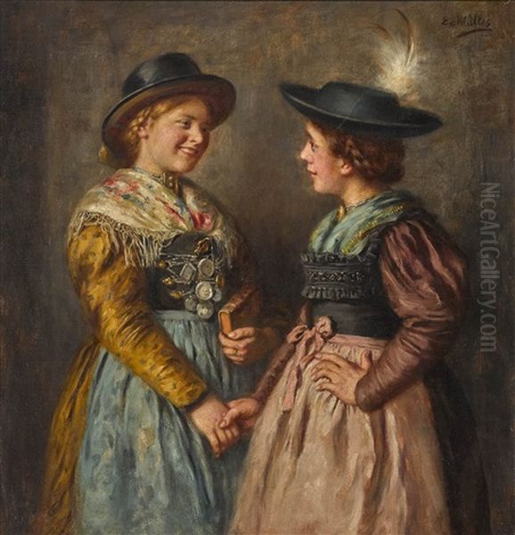 Zwei Dirndl Im Gesprach - view 1