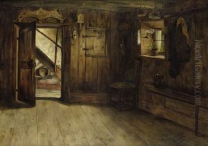 Bauernstube In Gnadenwald by Emma (Edle von Seehof) Mueller