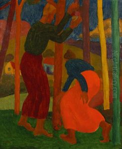 La Cueillette Des Fruits by Frantisek Bilek
