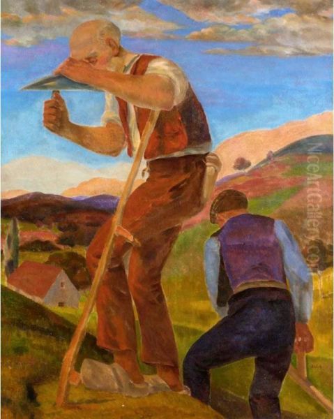 Labourers In The Fields - view 1
