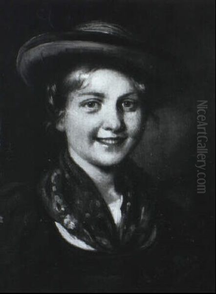 Brustportrait Eines Bauernmadchens In Tracht - view 1