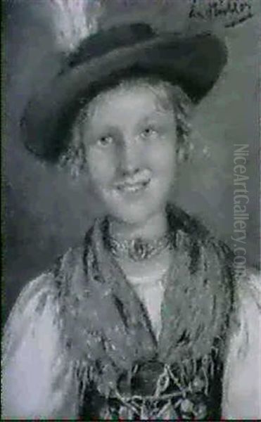 Tiroler Dirndl In Tracht Und Mit Hut - view 1