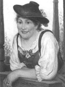 Dirndl An Der Brustung by Ernst Immanuel Mueller