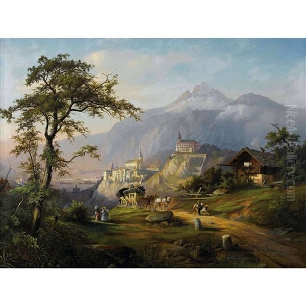 Idyllische Landschaft Mit Blick Auf Chur - view 1