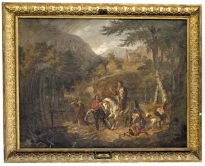 The Habsburg Legend: Count Rudolf Helps A Priest Over A Torrent (die Habsburger Legende: Graf Rudolf Hilft Einem Priester Mit Der Monstranz Uber Einen Wildbach)