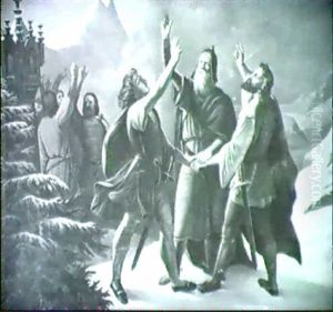 Der Rutlischwur by Friedrich Wilhelm Mueller