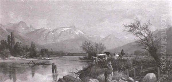 Flusslandschaft Im Sommer - view 1