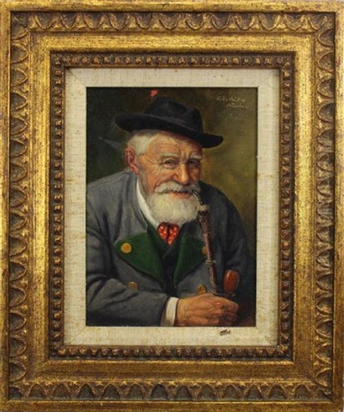 Painting Of An Elderly Gentleman - view 1