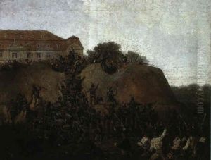 Szene Aus Der Schlacht Bei Dresden 1813