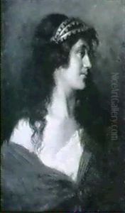 Junge Zigeunerin (karl Friedrich Muller?) by Karl Friedrich Johann von Mueller