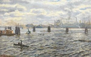 Hamburger Hafen by Karl Josef Mueller