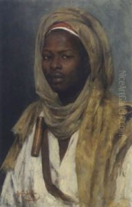 Portrait Eines Afrikaners by Marie Mueller