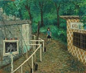 In Front Of The Tent Of Tivoli's Summer Revue